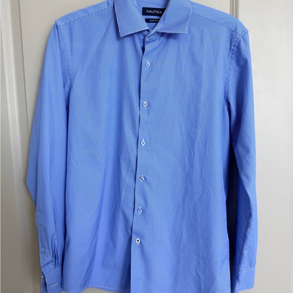 Nautica Men's Light Blue Dress Shirt